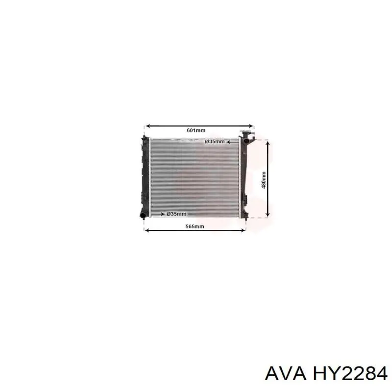 Радіатор HY2284 AVA