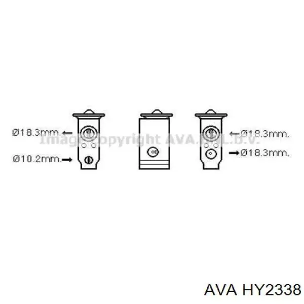 Купити HY2338 AVA Радіатор двигуна
