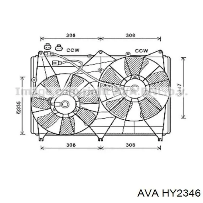 Радіатор основний AVA HY2346 ціна, від 101.71 USD