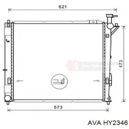 Радіатор основний AVA HY2346 ціна, від 101.71 USD