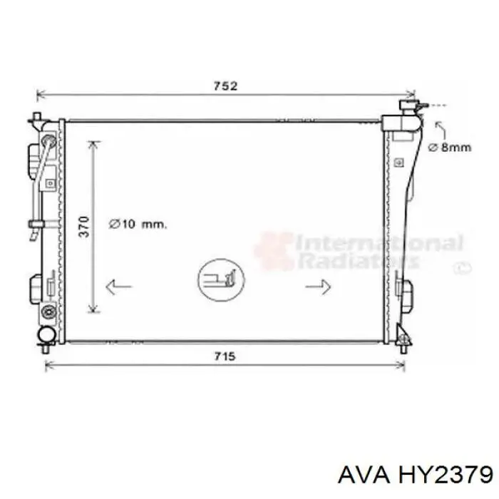 Радіатор охолодження AVA HY2379