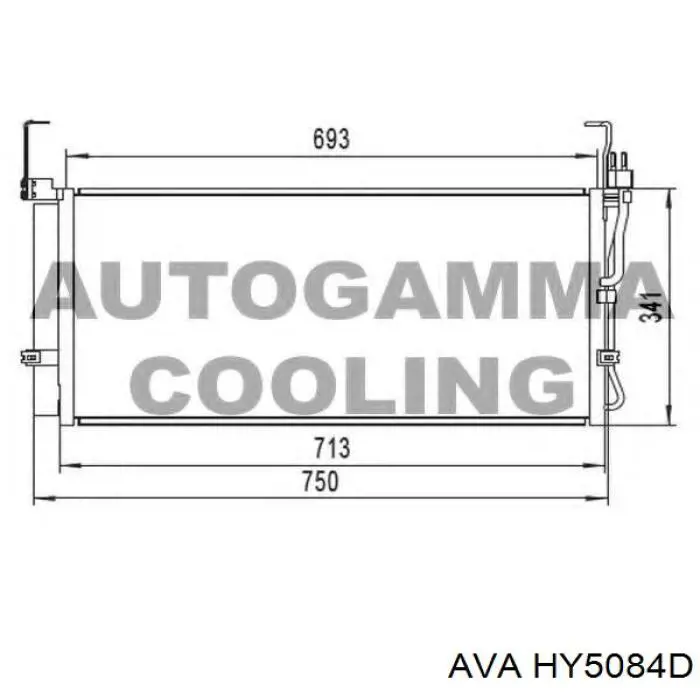 Конденсатор кондиціонера AVA HY5084D ціна, від 79.79 USD