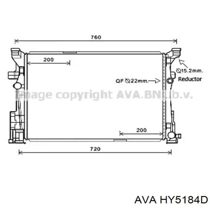 Конденсатор кондиціонера AVA HY5184D ціна, від 76.41 USD