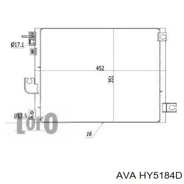 Конденсатор кондиціонера AVA HY5184D ціна, від 76.41 USD