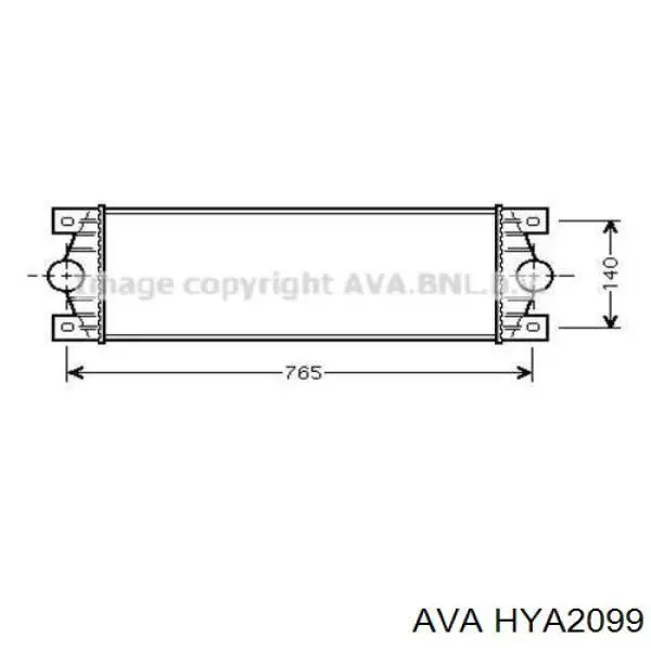 Купити HYA2099 AVA Радіатор двигуна