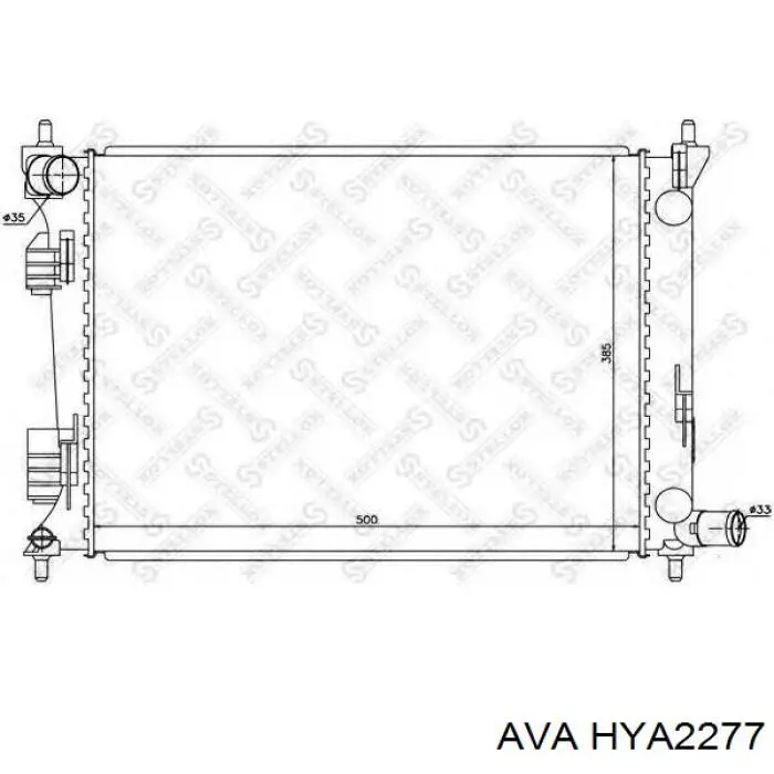 Радіатор основний AVA HYA2277 ціна, від 59.54 USD