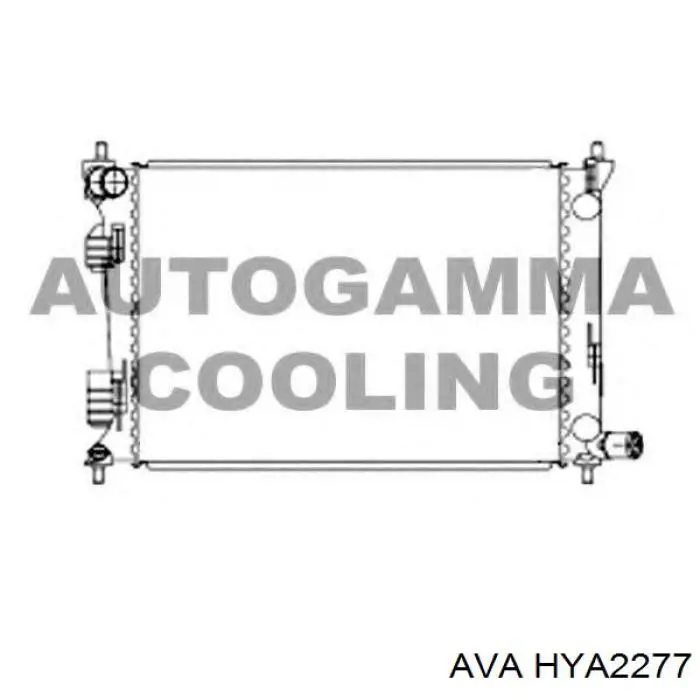 Купити HYA2277 AVA Радіатор двигуна