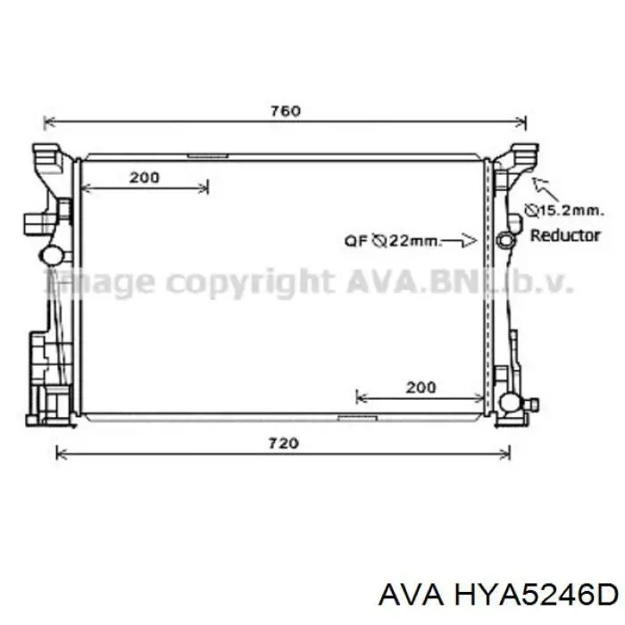 Конденсатор кондиціонера AVA HYA5246D ціна, від 72.95 USD