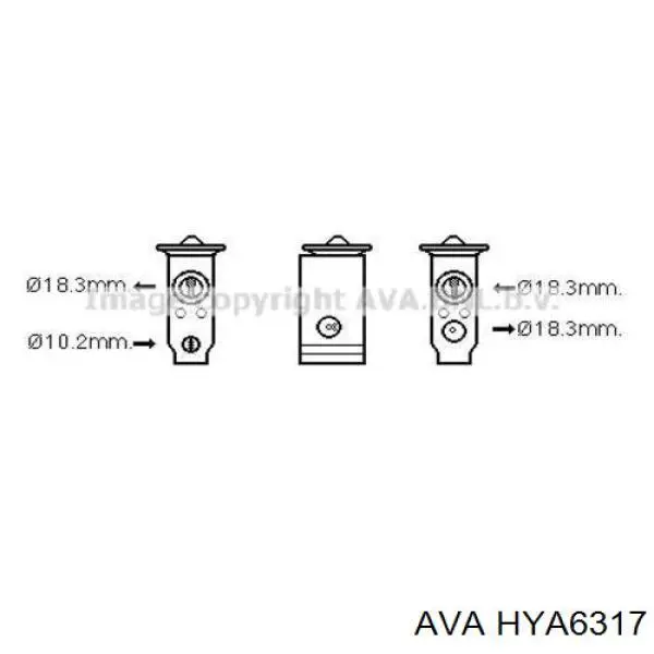 Радіатор обігрівача AVA HYA6317