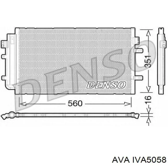 Конденсатор кондиціонера Kamoka 7800213 ціна, від 68.13 USD