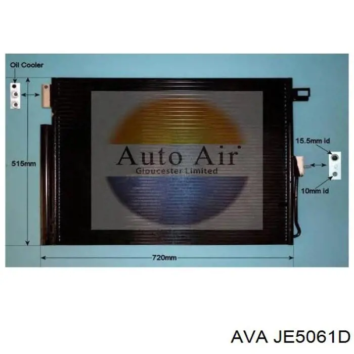 Конденсатор кондиціонера AVA JE5061D ціна, від 112.89 USD