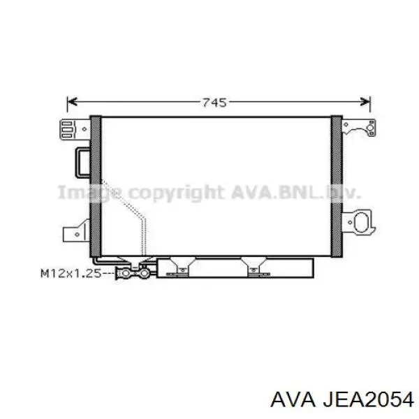 Купити JEA2054 AVA Радіатор двигуна