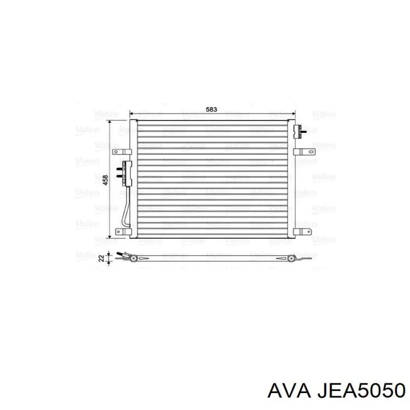 Конденсатор кондиціонера AVA JEA5050 ціна, від 92.76 USD