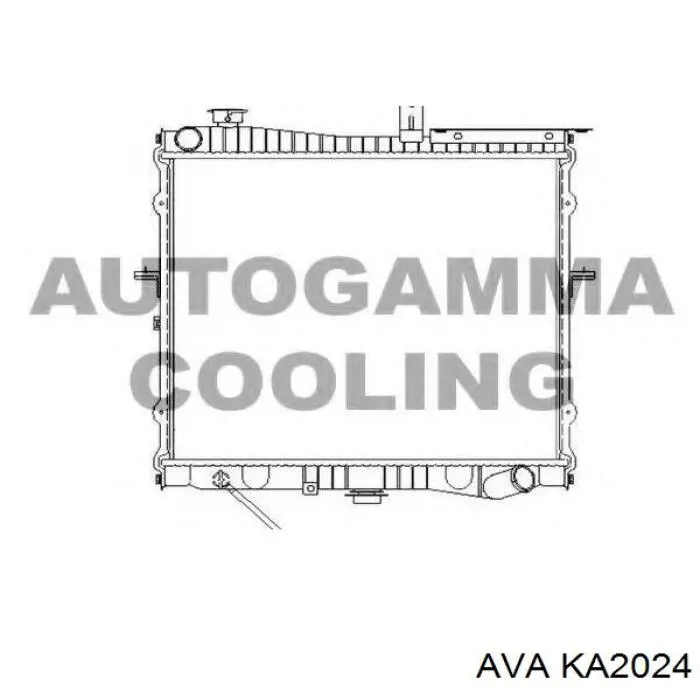 Радіатор охолодження двигуна KA2024 AVA