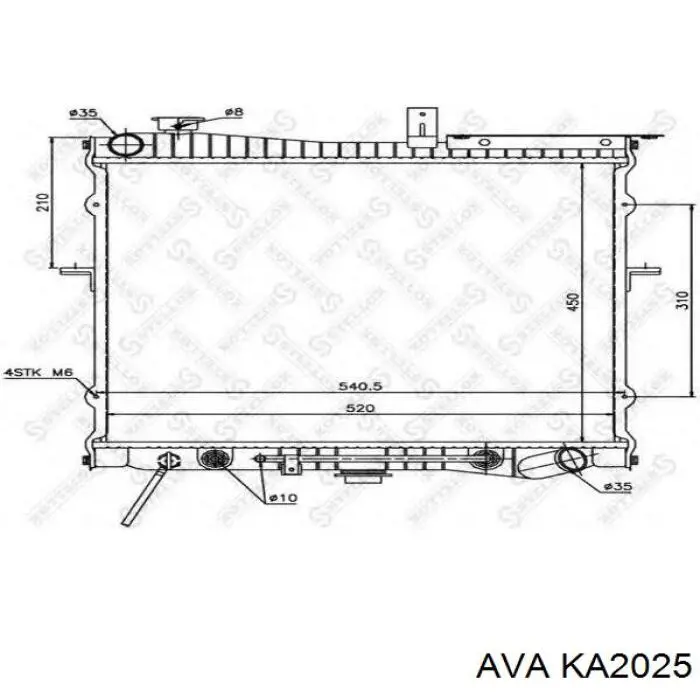 Купити 0K05815200 Hyundai/Kia Радіатор двигуна