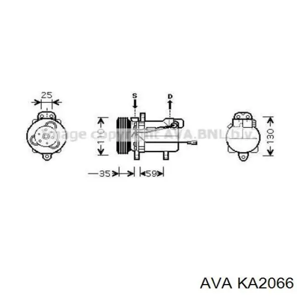 Радіатор KA2066 AVA