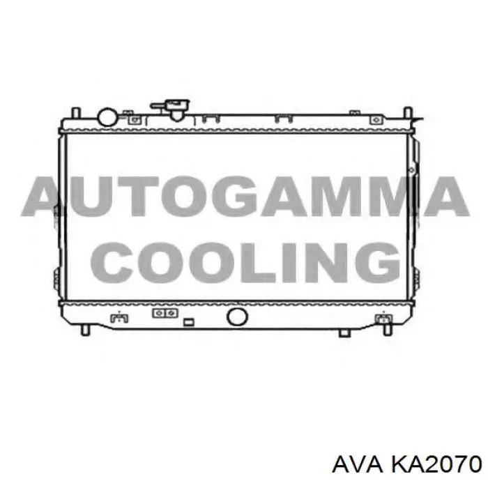 Радіатор охолодження двигуна KA2070 AVA