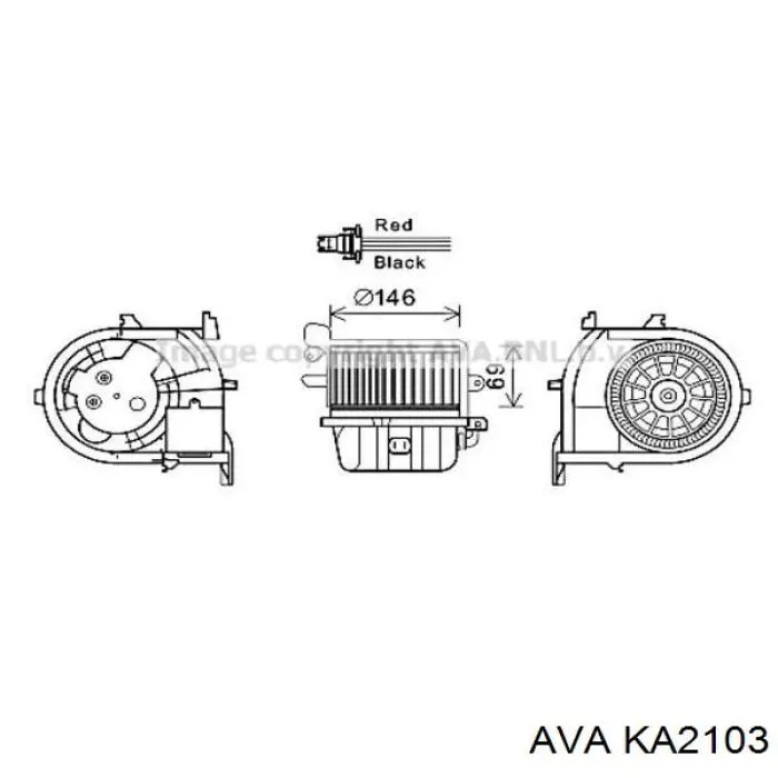 Радіатор KA2103 AVA