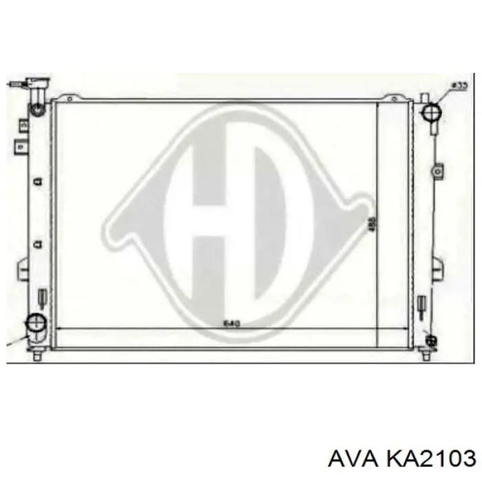 Радіатор основний AVA KA2103 ціна, від 82.21 USD