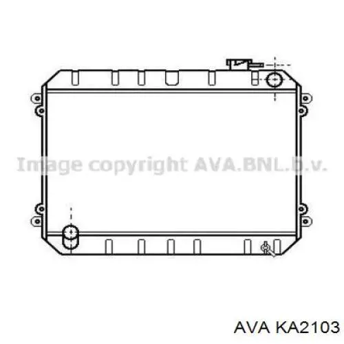 Купити KA2103 AVA Радіатор двигуна