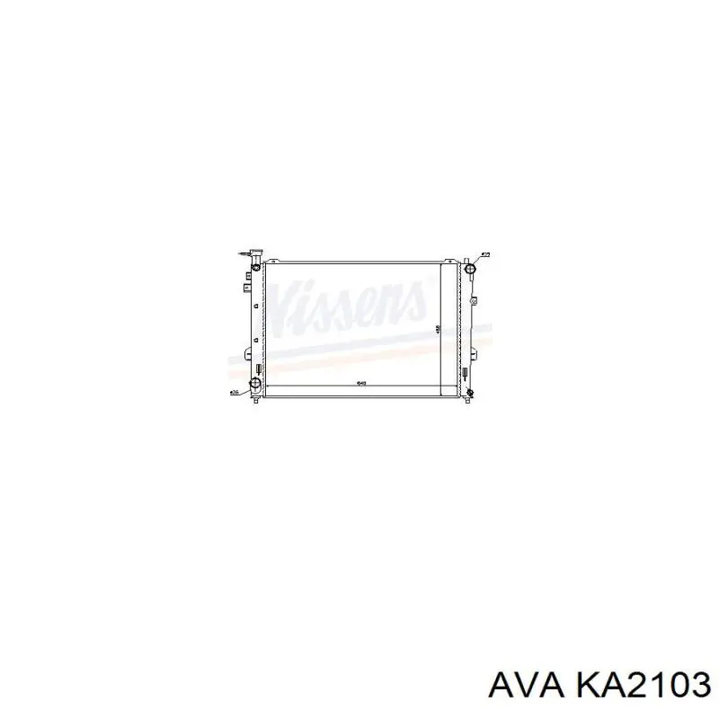 KA2103 AVA радіатор охолодження двигуна