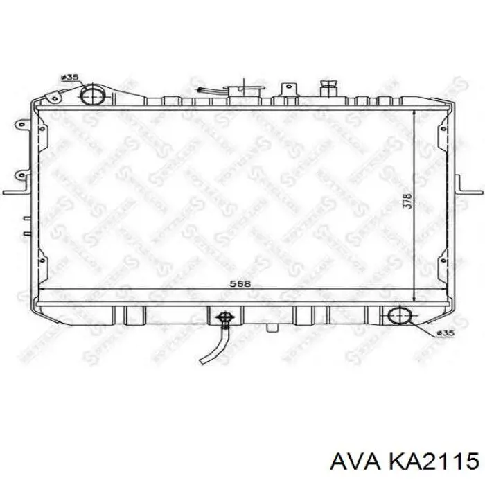 KA2115 AVA радіатор охолодження двигуна