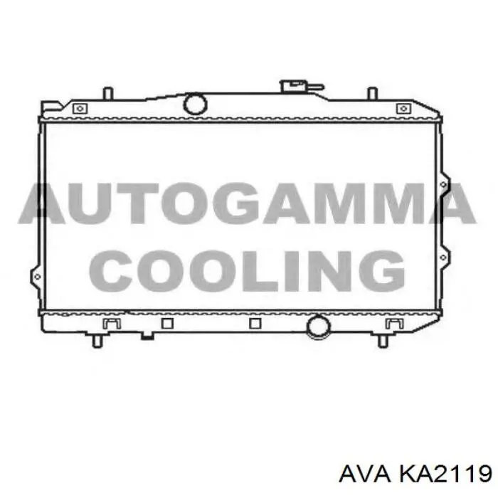 Купити KA2119 AVA Радіатор двигуна