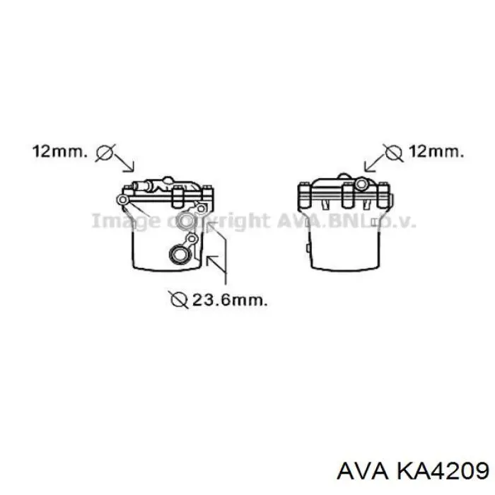 Купити KA4209 AVA Радіатор интеркуллера
