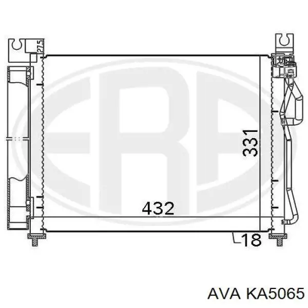 Радіатор кондиціонера KA5065 AVA