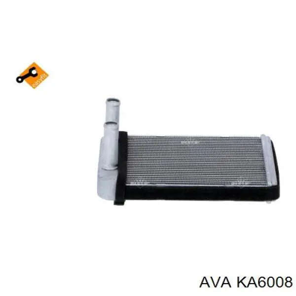 Радіатор пічки (обігрівача), задній KA6008 AVA