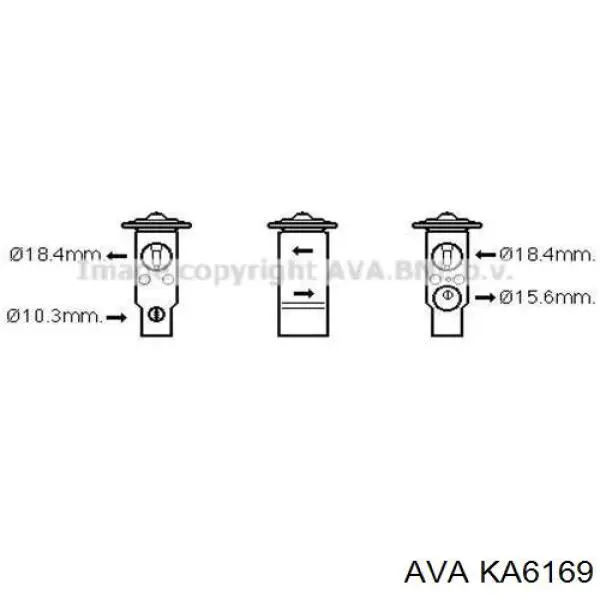 Радіатор пічки KA6169 AVA