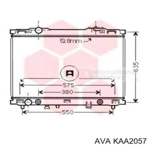 253113E250 Hyundai/Kia Радіатор охолодження двигуна