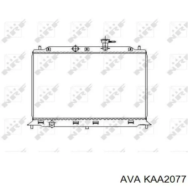 KAA2077 AVA радіатор охолодження двигуна
