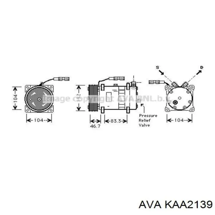 Купити KAA2139 AVA Радіатор двигуна