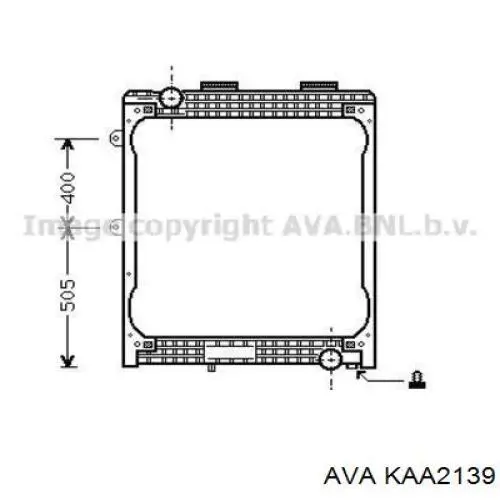 Радіатор KAA2139 AVA