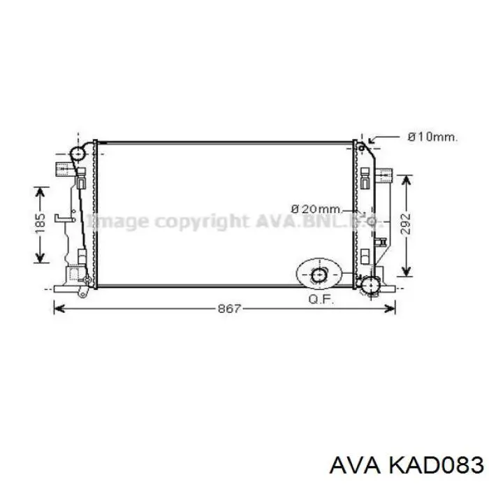Ресивер-осушувач кондиціонера AVA KAD083 ціна, від 5.89 USD