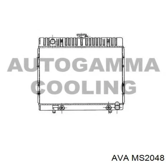 Купити A1235013301 Mercedes Радіатор двигуна