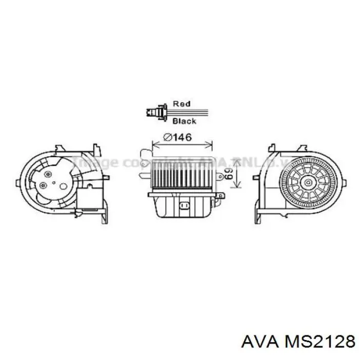MS2128 AVA Радіатор охолодження двигуна