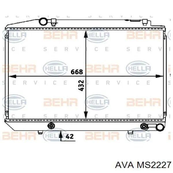 Купити A1265005303 Mercedes Радіатор двигуна