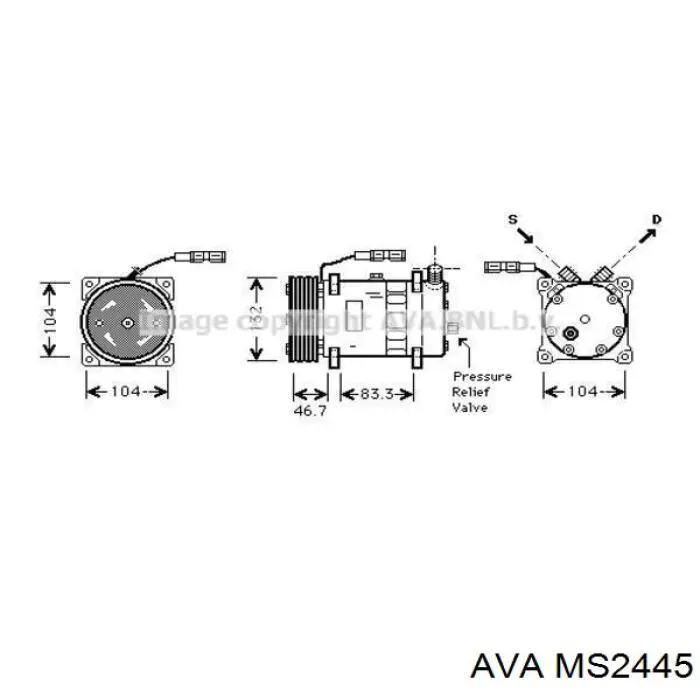 Радіатор MS2445 AVA