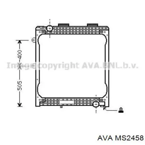 Радіатор основний AVA MS2458 ціна, від 171.30 USD