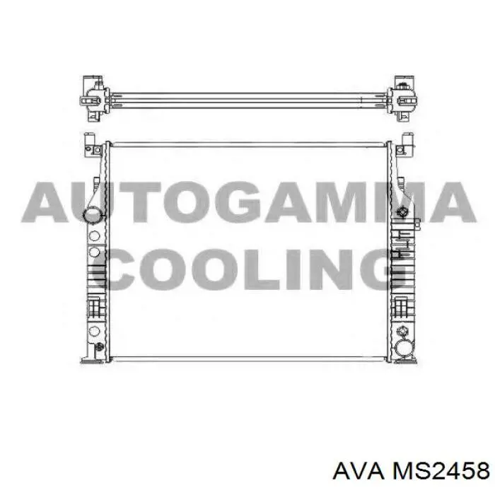 Радіатор основний AVA MS2458 ціна, від 171.30 USD