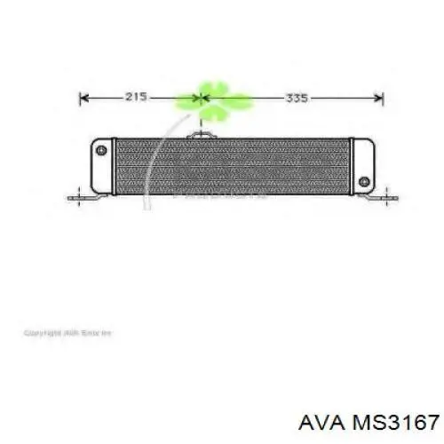Купити MS3167 AVA Радіатор масляний