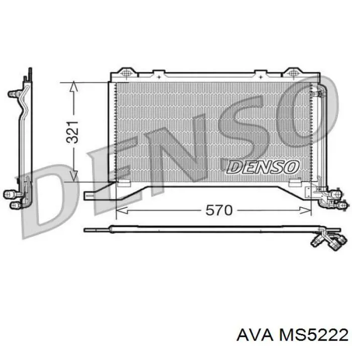 Конденсатор кондиціонера AVA MS5222 ціна, від 83.09 USD