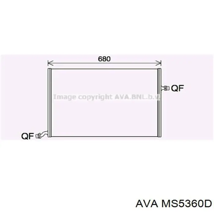 Купити MS5360D AVA Радіатор системи охолодження кондиціонера