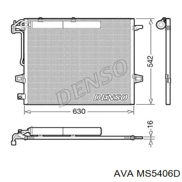 Конденсатор кондиціонера AVA MS5406D ціна, від 101.35 USD