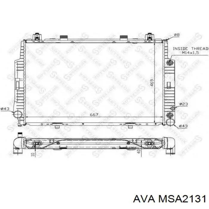 Радіатор MSA2131 AVA