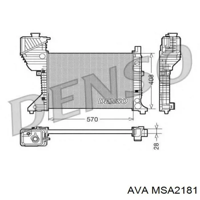 Радіатор MSA2181 AVA