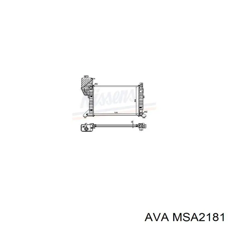 Радіатор охолодження AVA MSA2181