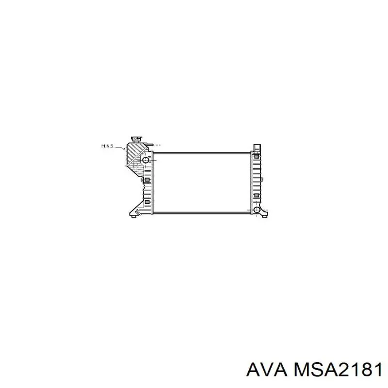 MSA2181 AVA радіатор охолодження двигуна